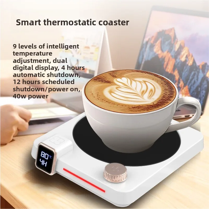 

Подогреватель для кофейных кружек Xiaomi, подставка с подогревом и таймером, 9 уровней регулировки температуры, подходит для горячих напитков