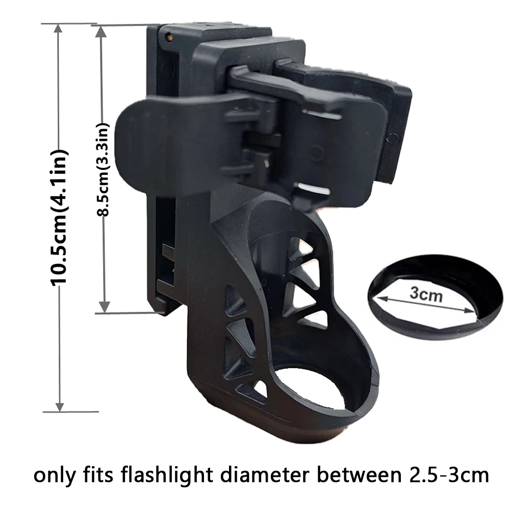 360度回転するバトンホルスター,拡張可能なオープントップ,スプレーケース,懐中電灯ツールポーチ,デューティベルト