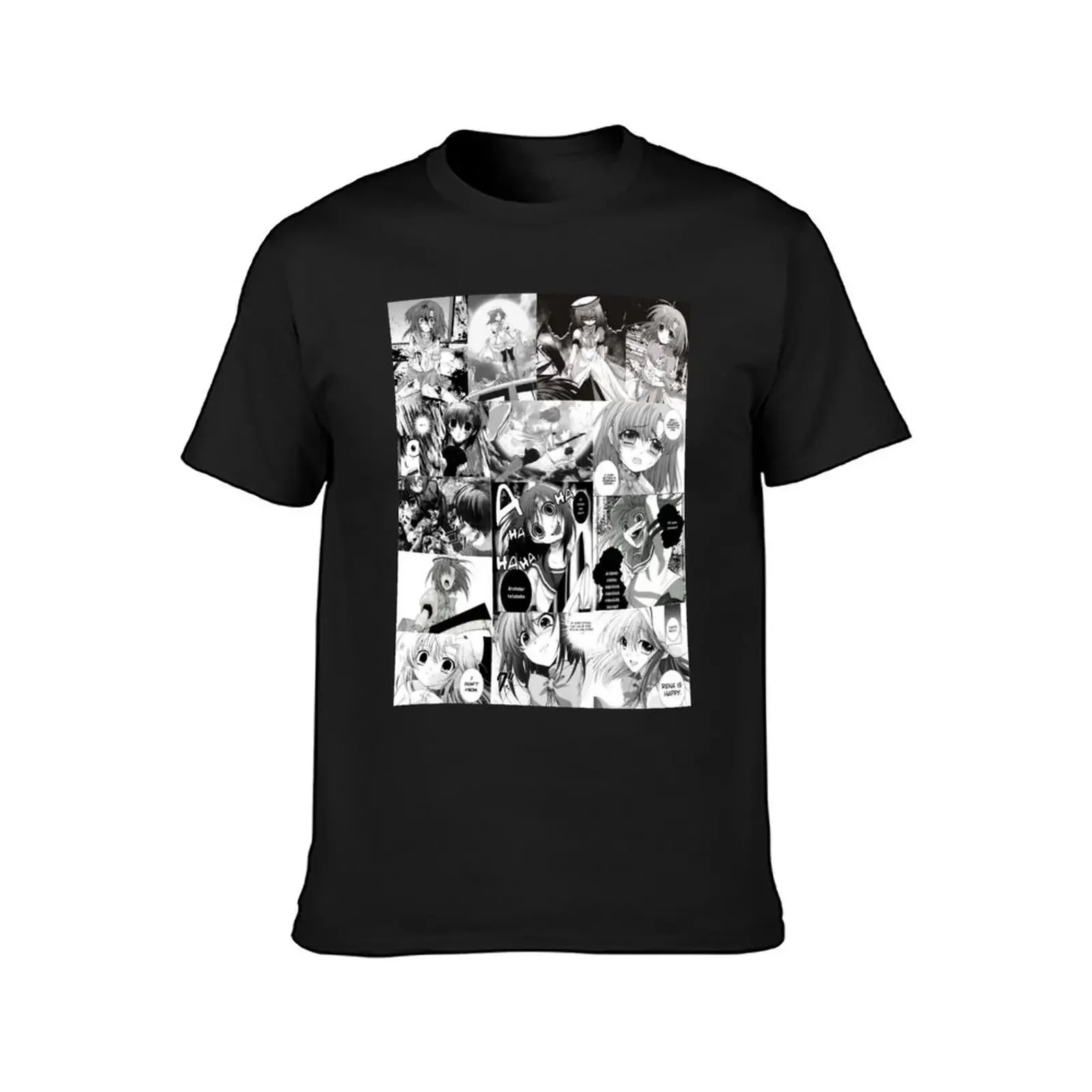 Rena Ryuugu Manga Panel Collection T-Shirt oversized graphic tee Aesthetic clothing mens clothing