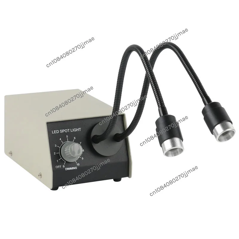 6400K 6W microscope light source adjustable double gooseneck LED industrial camera digital microscope fill light lamp