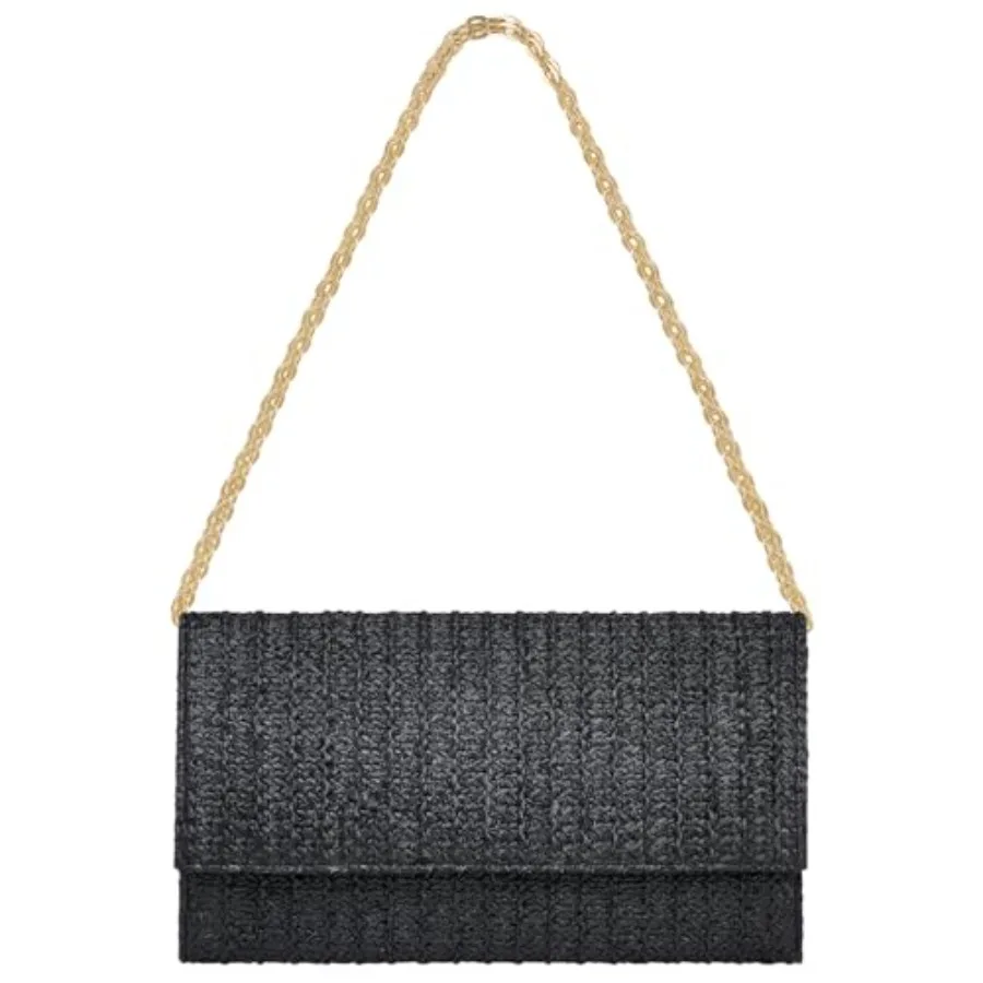 

Kseymeir Straw Clutch Purse Shoulder Crossbody Bag Envelope Purse Raffia Handbag for Summer Beach Travel 2026 Trendy Straw Summ