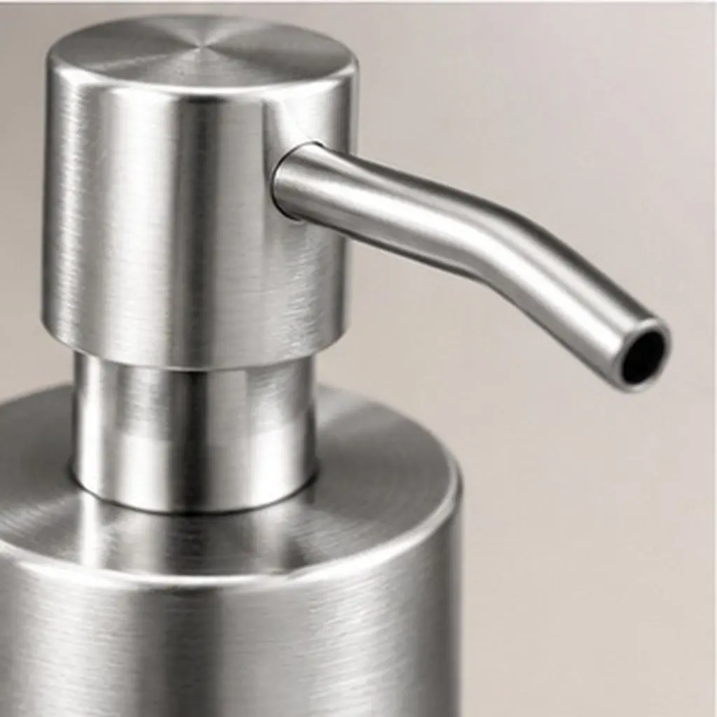 Stainless Steel Soap Dispenser 200Ml Brushed Nickel Pump Hand Soap Lotion Refillable Countertop Dispenser Bathroom Kitchen Use
