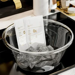 1PCS Transparent and Thickened Washbasin Household Daily Necessities Durable Smooth and Sturdy Washbasin Dorm Room Essentials