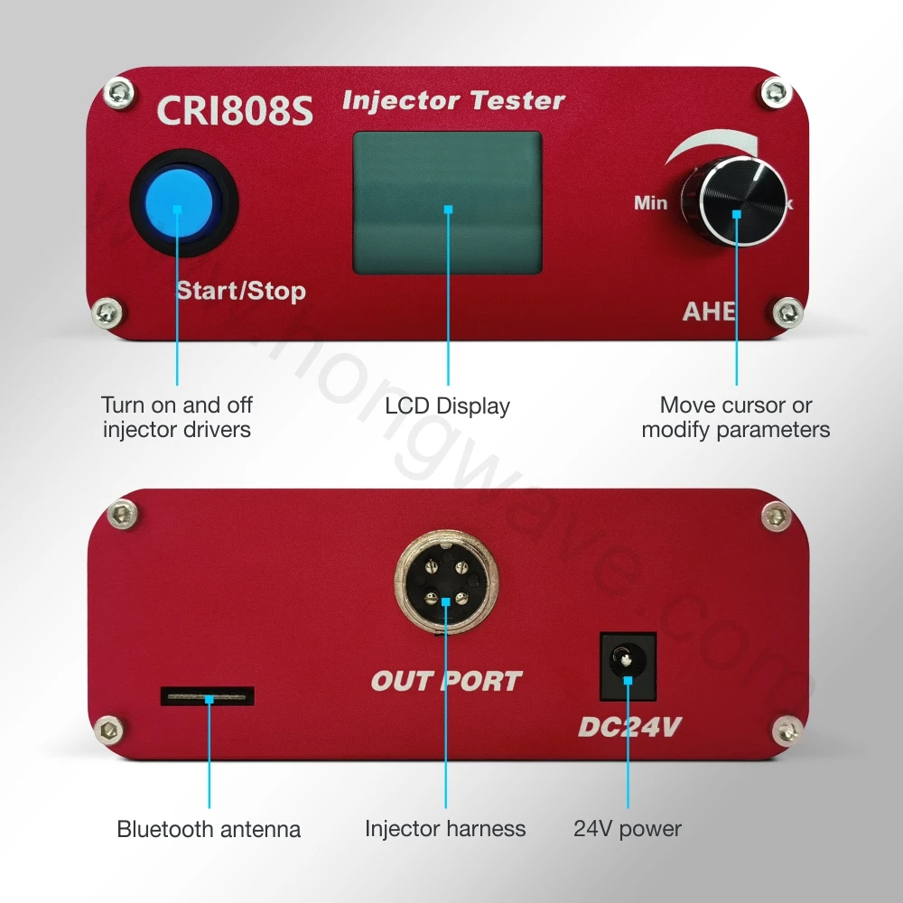 Update CRI808S Piezo AHE Solenoid For Siemens Common Rail Injector Tester With Bluetooth Wireless Control Common Rail Test