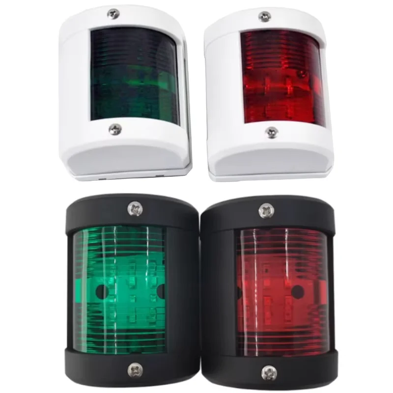 

ISURE MARINE Яхта Левые и правые боковые фонари Красные и зеленые абажуры 122,5 ° 12В-24В 5Вт Навигационные сигнальные огни