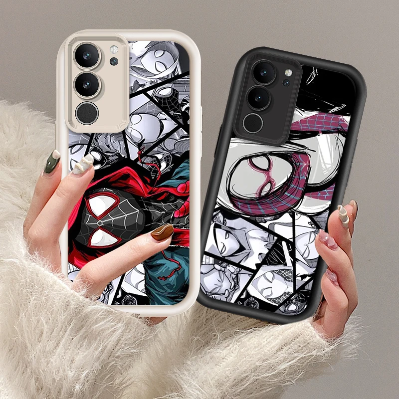 Avengers SpiderMan Luxury For Samsung Galaxy A14 A15 A13 A12 A31 A73 A81 A71 A51 Core Lite Eye Ladder Phone Case