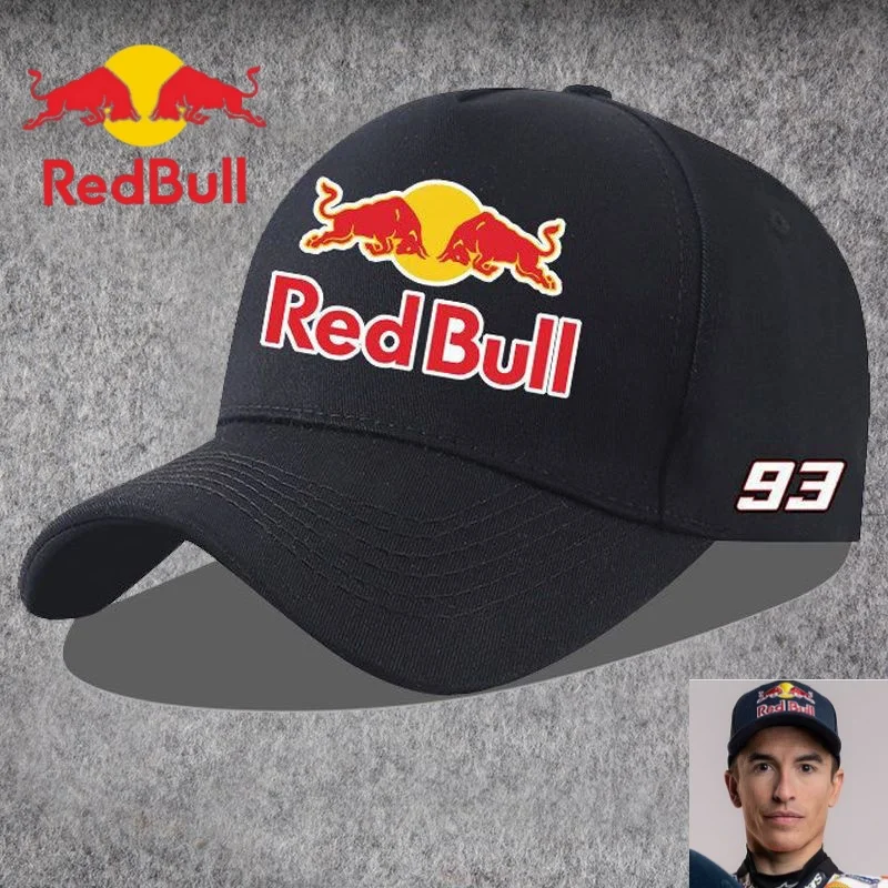 

2025 New Red Bull Sports Hat Red Bull Racing Max Verstappen Same Style Baseball Hat Men's and Women's Summer Sunshade Hat