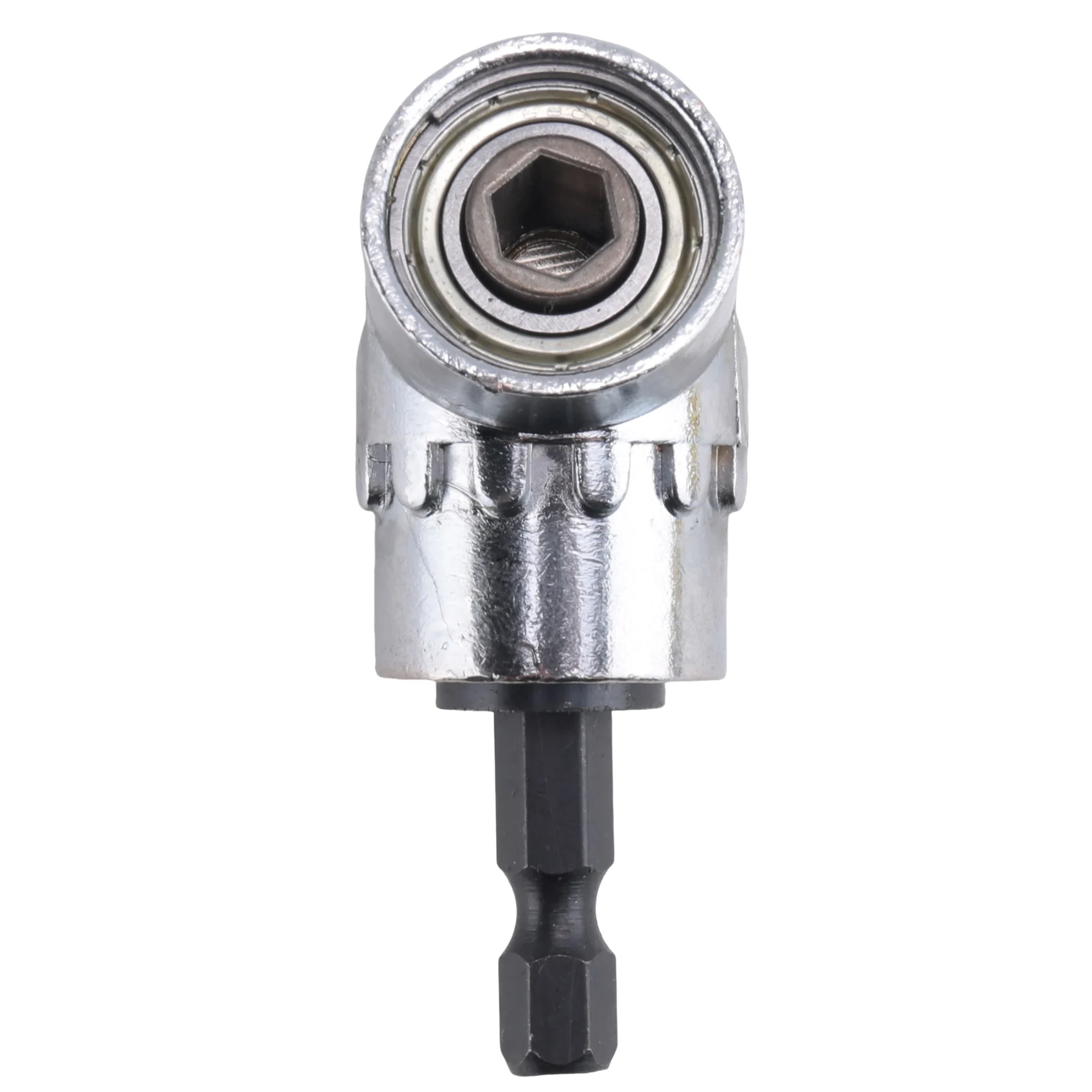 A23T 3Pcs Hex Shank for Nut Driver Socket Adapter Set 1/4 3/8 1/2 with 105 Degree Right Angle Drill Attachment for Impact Driver