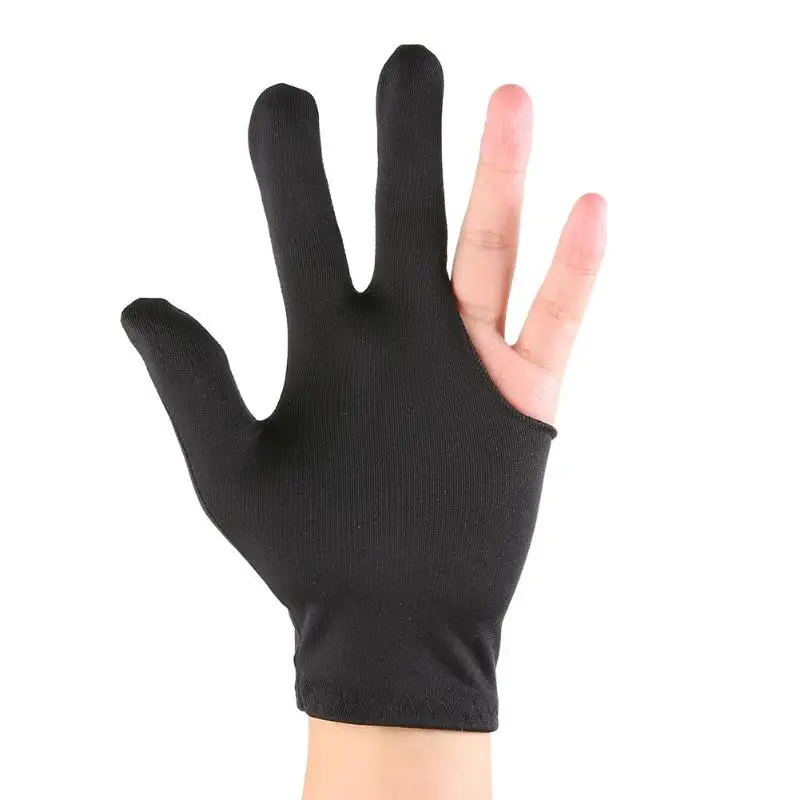 Gants de billard professionnels à trois doigts pour hommes, respirants, fins, haut de gamme, mains droites, magasins, salle, 2023