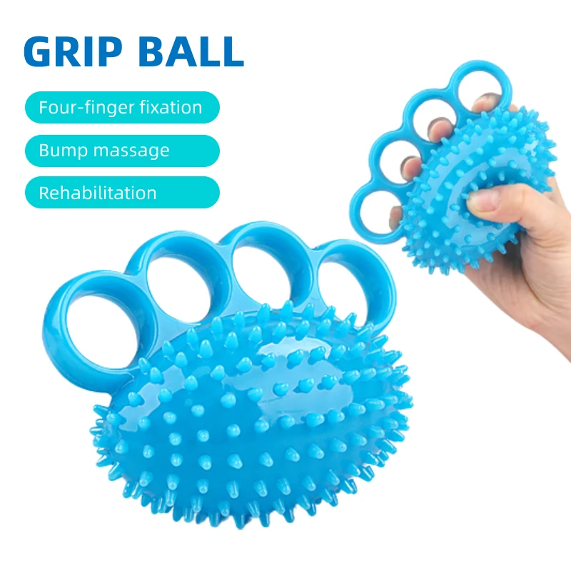 

1Piece Four Finger Exerciser Ball Hand Grip TPR Ball Finger Practice Wrist Strength Trainer Muscle Power Rehabilitation Training