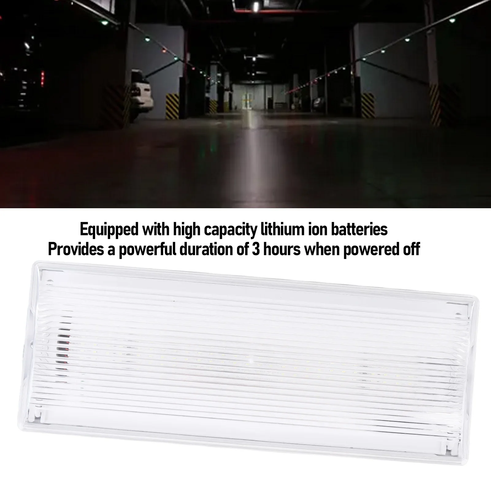 Emergency Exit Light IP65 Dual Headed LED Exit Sign Light for Hotel Supermarket 50 60HZ