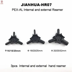 Hand Reamer 3pcs 16/18/20mm 16/20/25mm 20/25/32mm PEX-AL Internal and external Reamer PPR Calibrator Fitting For Plumbing Pipe