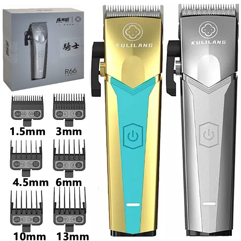 

Madeshow Kulilang R66 Professional Men's Hair Clipper Trimmer Wireless Barber 7200RPM Usbcharging Oil Head Push Hair Salon