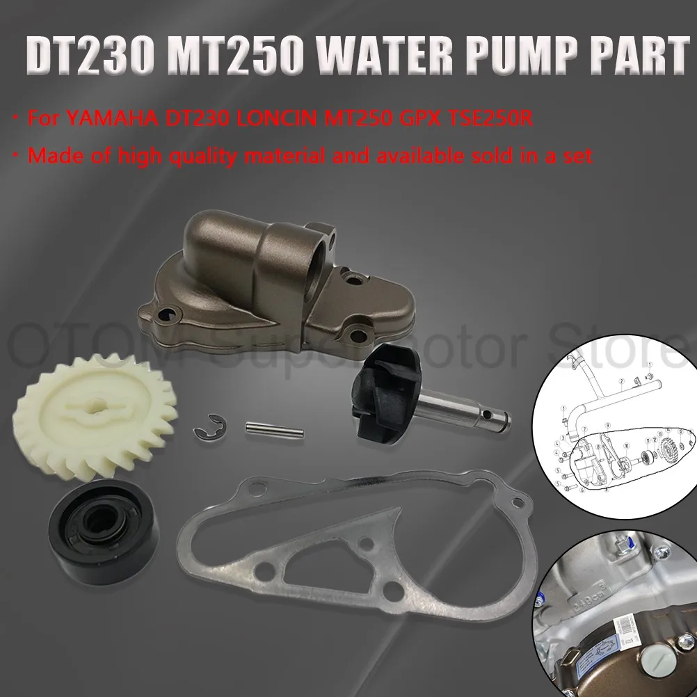 Vandpumpe cover til YAMAHA DT230