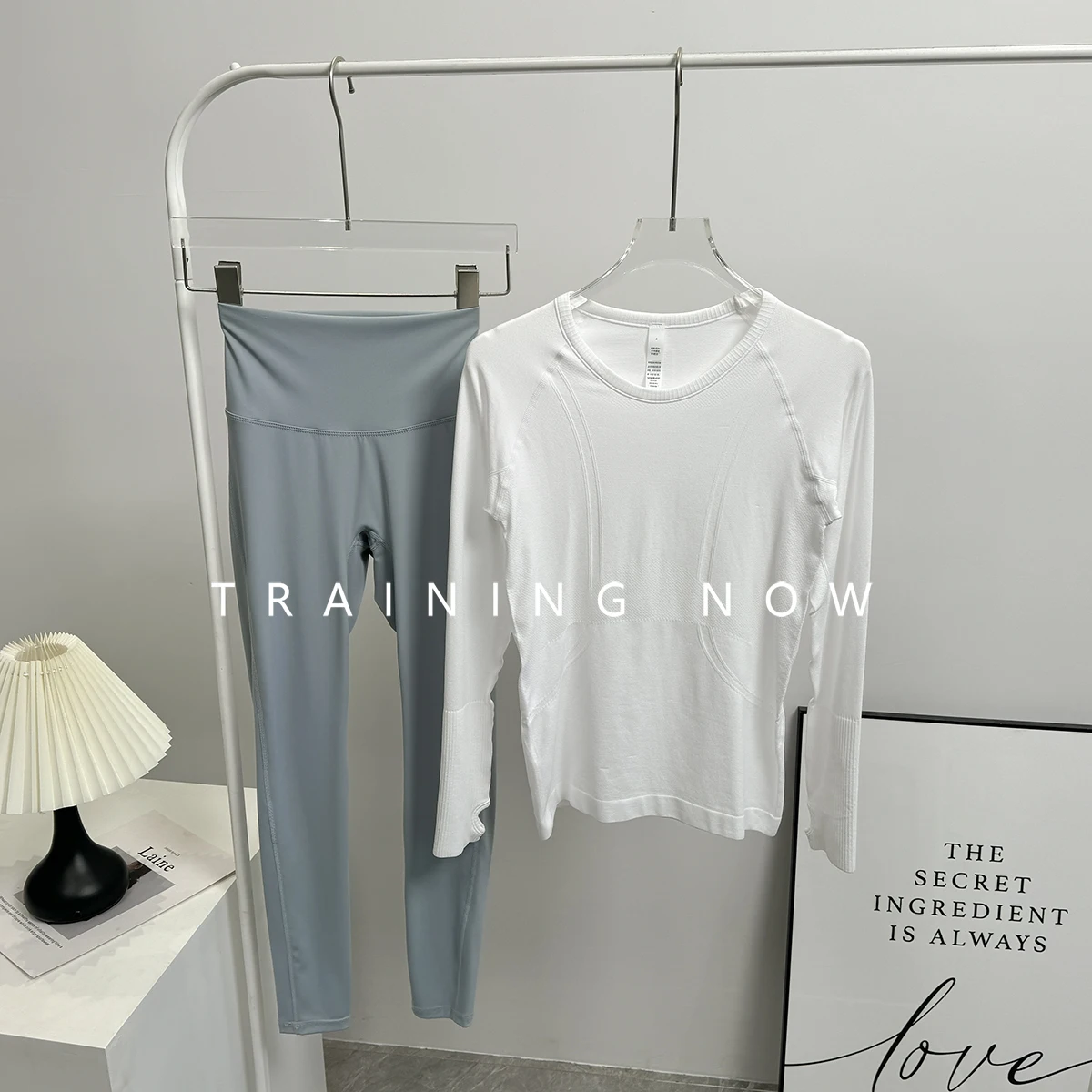 

Fitness suit for women in autumn fashion slim Pilates training yoga suit outdoor professional sports morning jogging suit