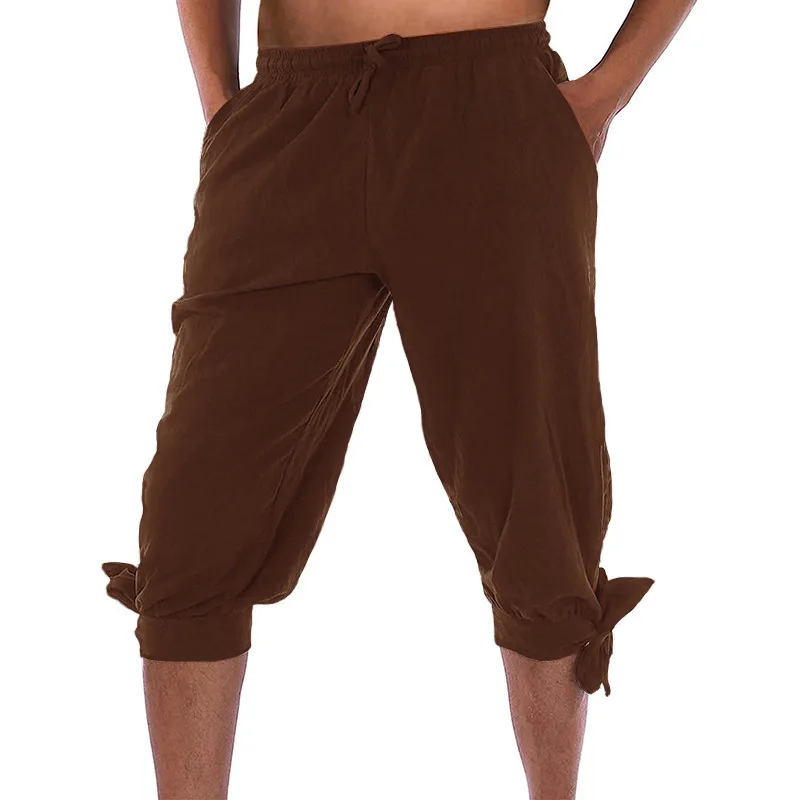 القرون الوسطى الدراما السراويل الرجال القراصنة اقتصاص السراويل هالوين تأثيري البدلة الصيف السراويل غير رسمية