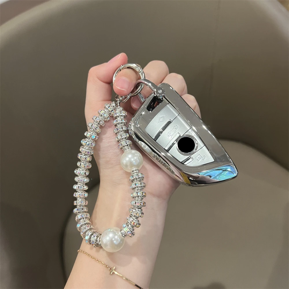 

TPU Car Key Case Remote Cover Shell Holder Chain Keyring Fob For BMW 120i 225i 320i 330Li 1 2 3 Series i3 iX3 X3 X2 M3 M2 X3M