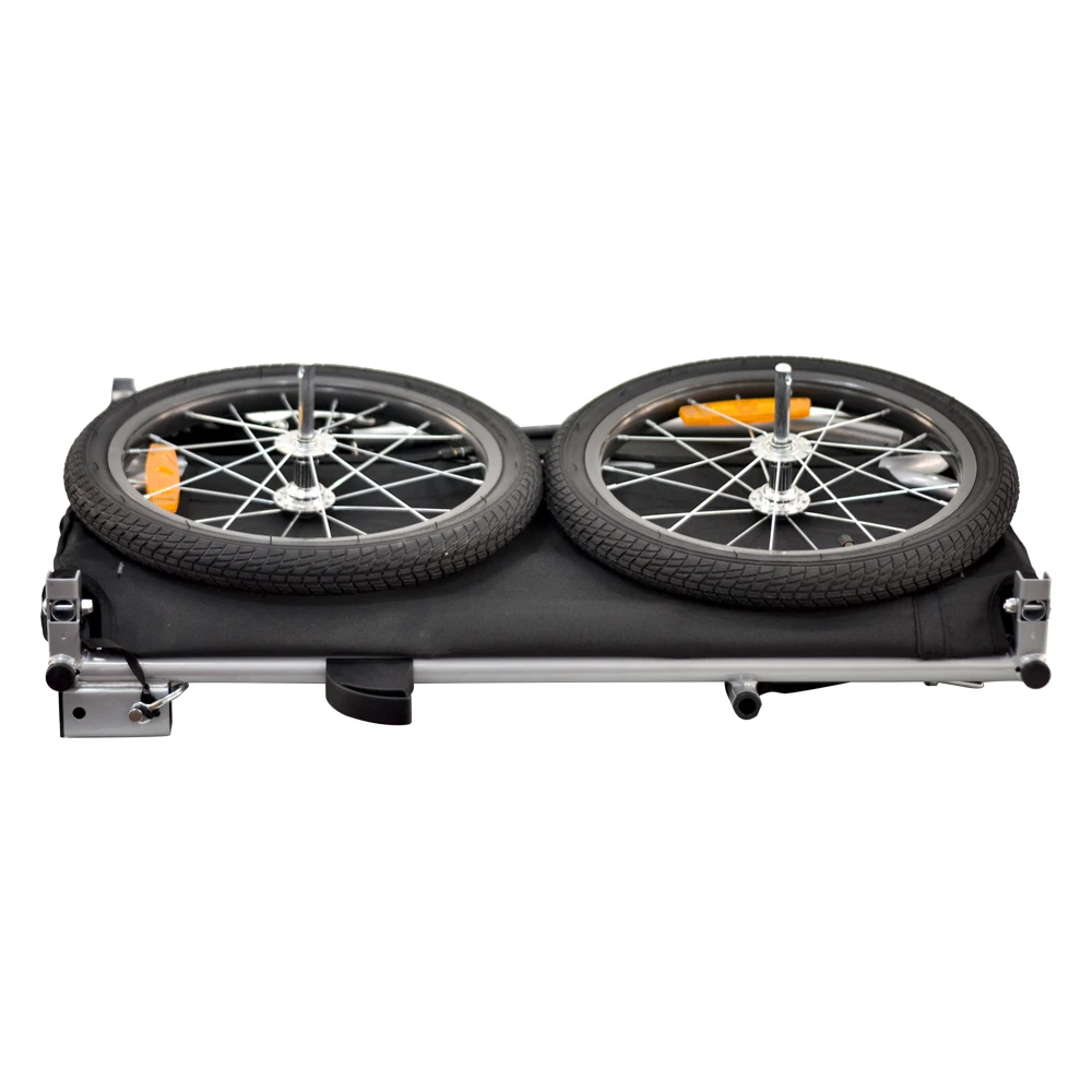 VEELAR ベストセラー 自転車 荷物収納 キャリア カート ブラック スチール製 輸送 自転車 カーゴ トレーラー