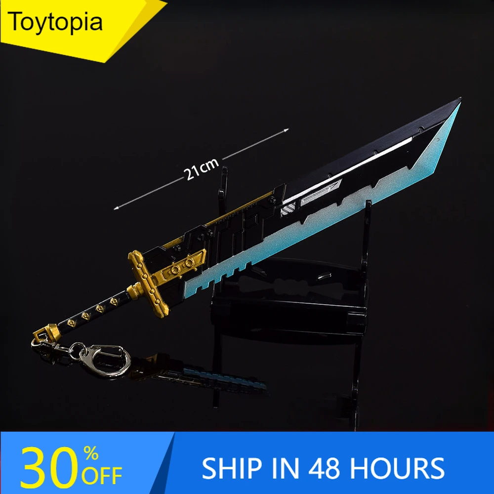 21cm Sword Apex Legends Uncut Weapon Heirloom FF7 Remake Cloud Buster Destroy Sword Game Metal Sword Width Model Gift Toy Coser