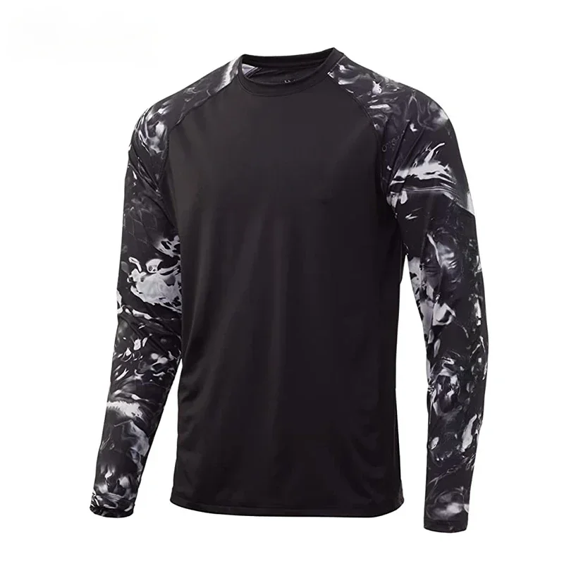 Gear Fishing Shirts Men Long Sleeve Crewneck Sweatshirt Outdoor Uv Protection Breathable Fishing Clothing Camisa Pesca