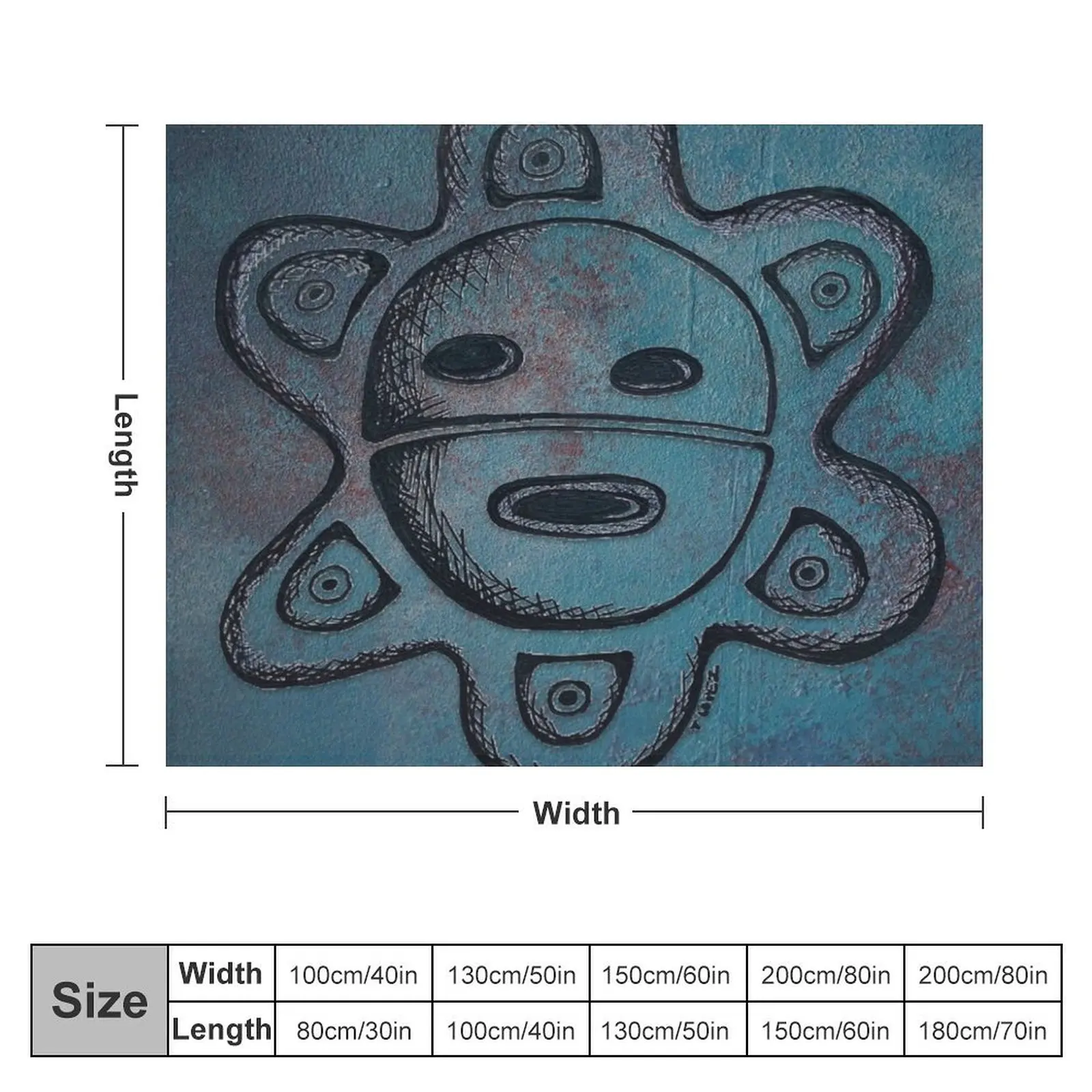 Taino Sun Throw Blanket wednesday Tourist decorative Blankets