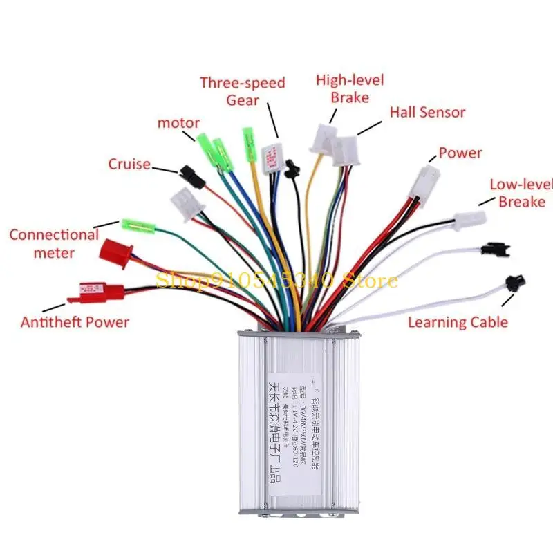

U2JA 36 В/48 В 350 Вт контроллер бесщеточного двигателя для электрического велосипеда с алюминием для корпуса, инструменты