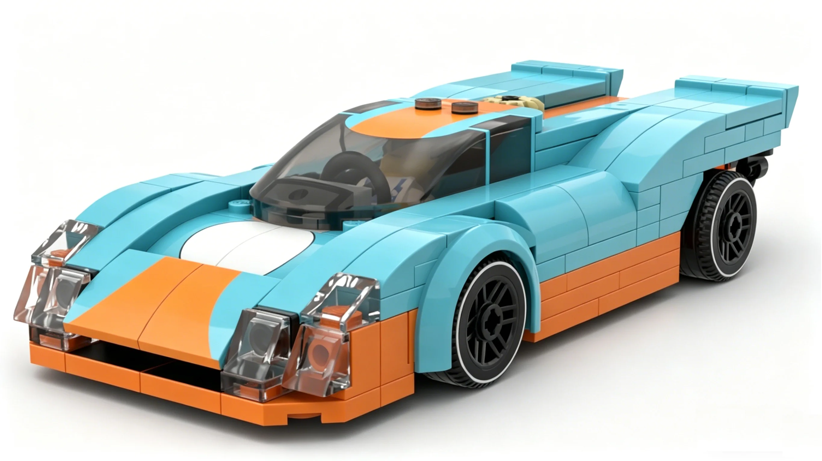 

MOC-105675 Новая модель культового спортивного гоночного автомобиля 90-х годов, конструктор из 187 деталей, игрушка-конструктор DIY, подарки