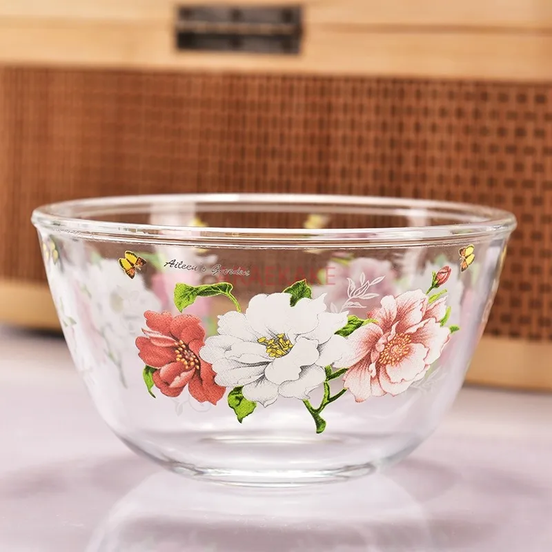 High boron silicon thickened lead-free, heat-resistant, and cold resistant glass bowl, noodle bowl, soup bowl, salad bowl