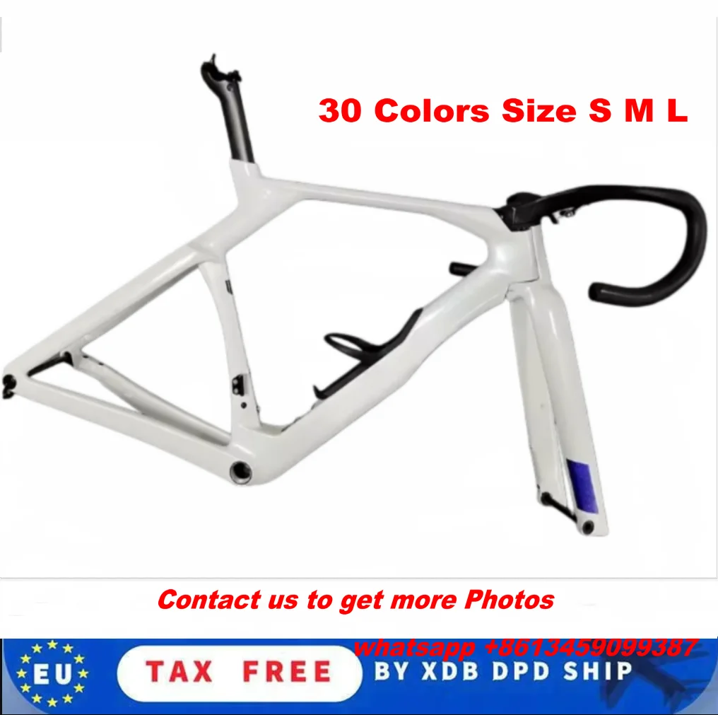 2026 Y1RS Carbon Road Frame White Disc Brake V5RS Bike Frame And Gull-wing Handlebar Compatible Di2 30 Colors