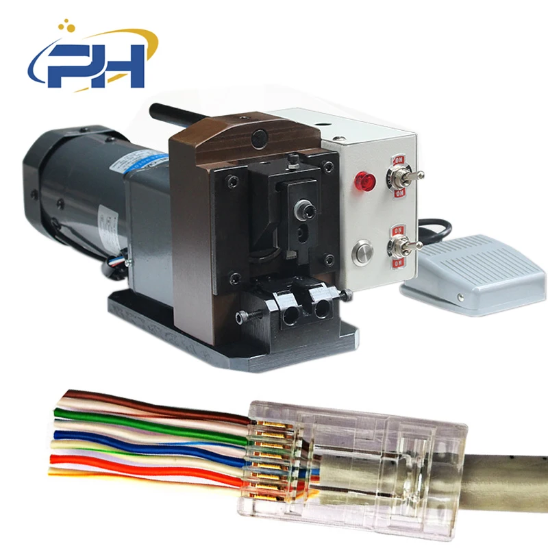 8P8C Network Lan  RJ45 Crimping Machine  RJ11 Cat6 Cable Connector Press Machine