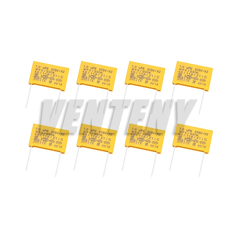 160pcs/Lot Polypropylene Film X2 Safety Capacitor Assorted Kit 275VAC 18Values 102K-225K 1NF-2.2UF Sample Set