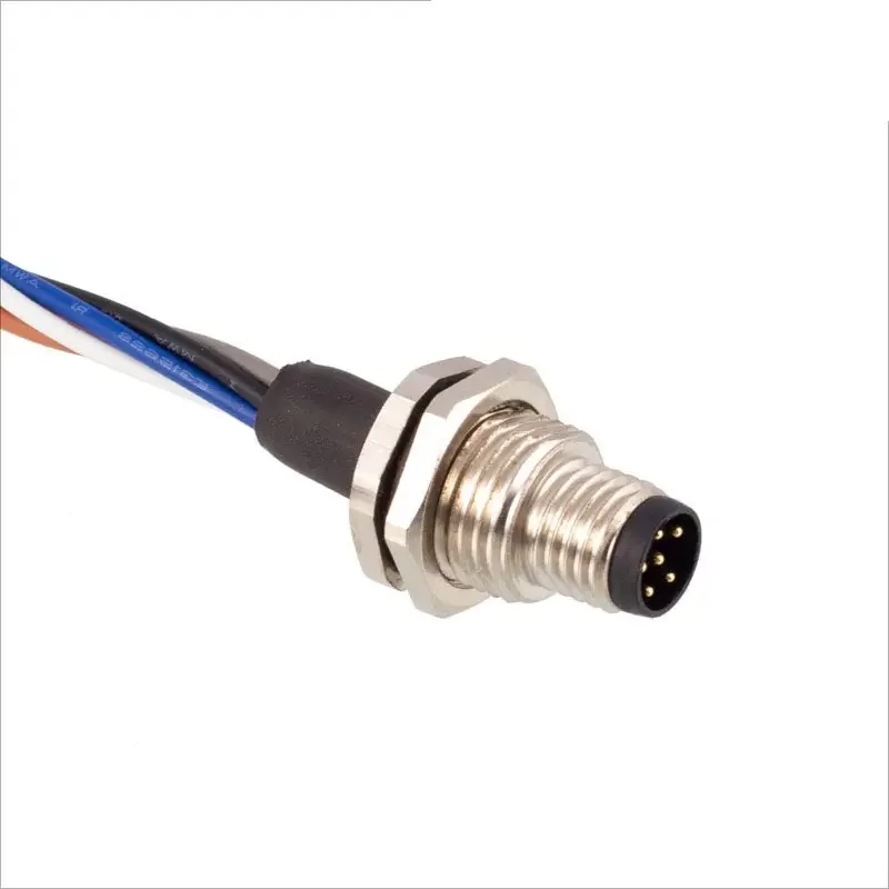 M8 Waterproof Connector with 30mm Cable 3 4 5 6 8 Pin Electronic Wire Socket M8 Male Female Soldering Sensor Cable Connector