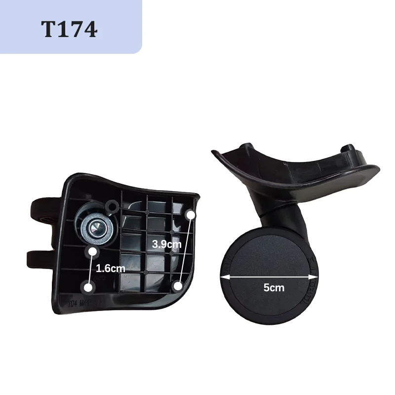 For SJTOBOL T174 Universal Wheel Replacement Suitcase Smooth Silent Shock Absorbing Wheel Accessories Wheels Casters