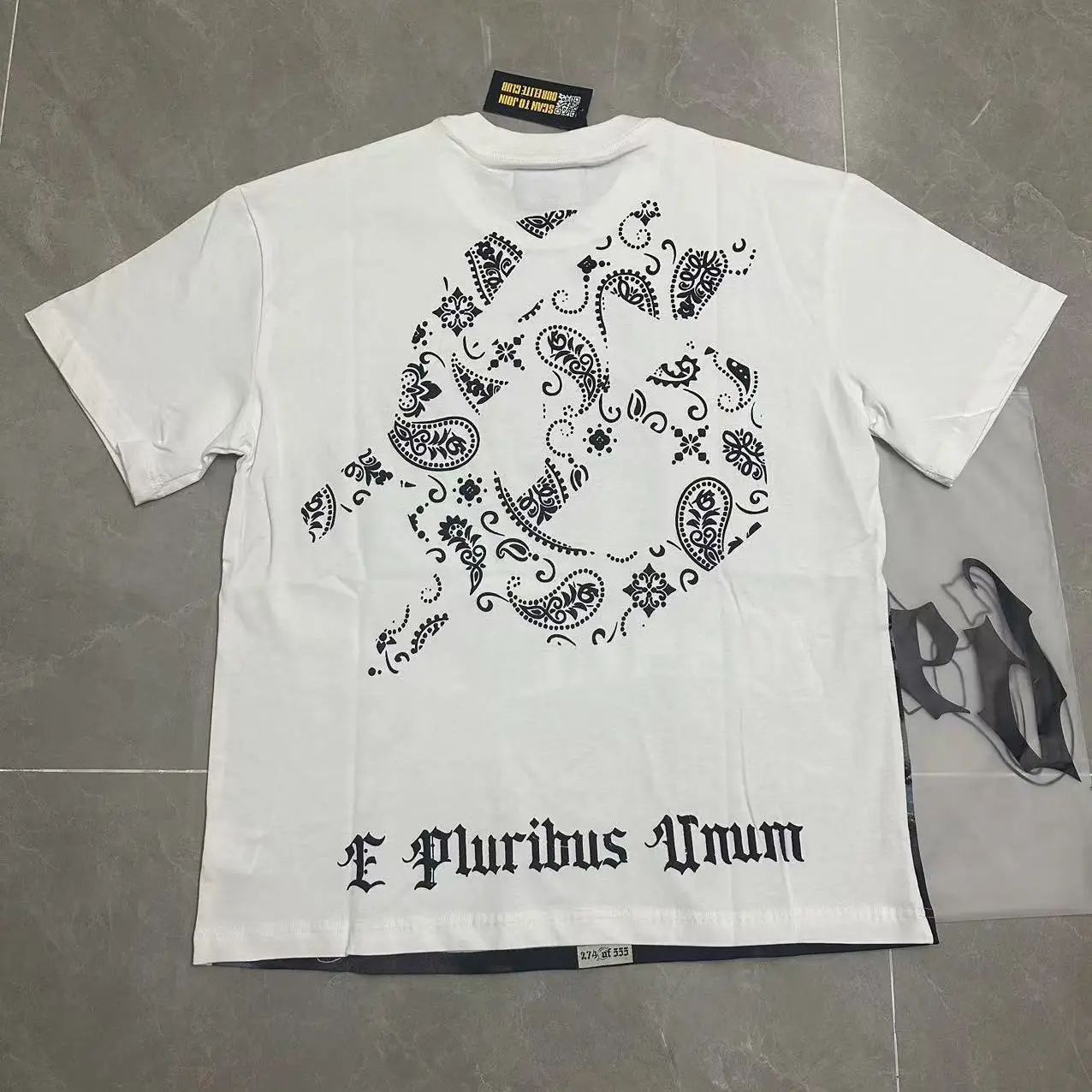 Godspeed American Trendy Brand  Hills Fire Print INS High Street Loose Summer Heavyweight Pure Cotton Short Sleeve T...
