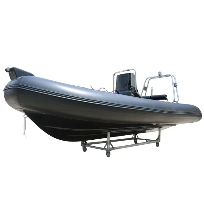 Factory 4.8m Double hull Fiberglass inflatable fishing bait speed rib boat