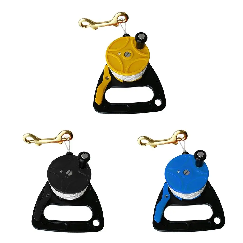 Multi Purpose SMB Dive Reel Kayak Anchor , 272ft Line, , End Bolt Snap for Scuba Diving