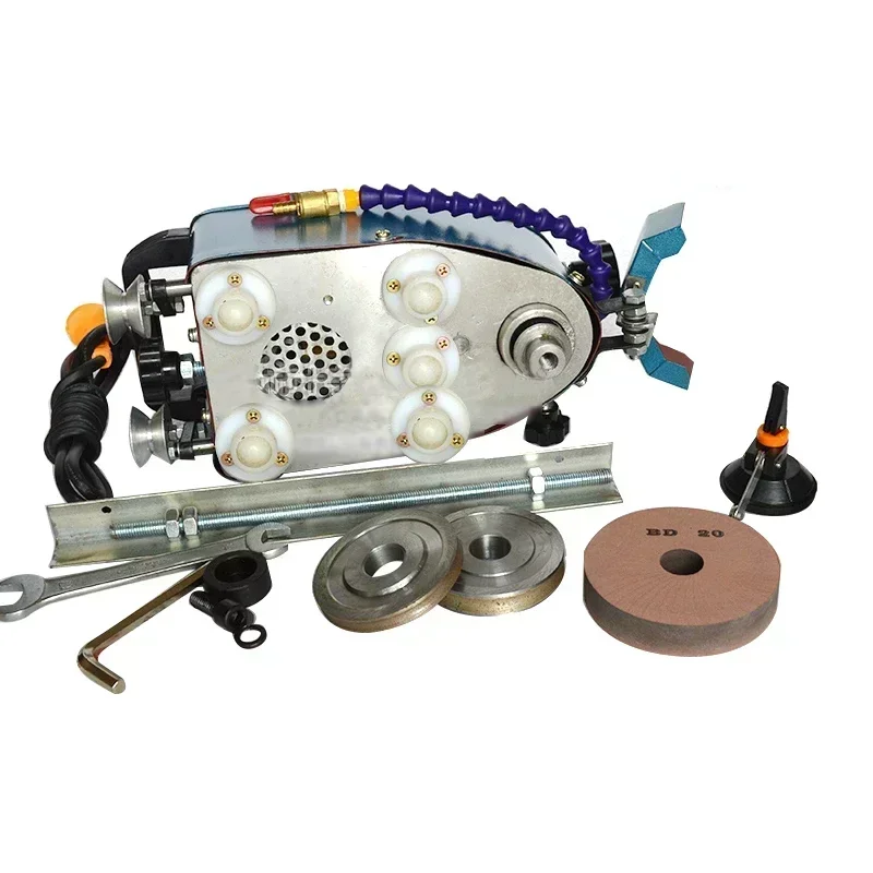 Electric Glass Hand Grinder Polishing Machine 220V-50/110V-60HZ Multifunctional Edge Machine Polishing Wheel for Glass