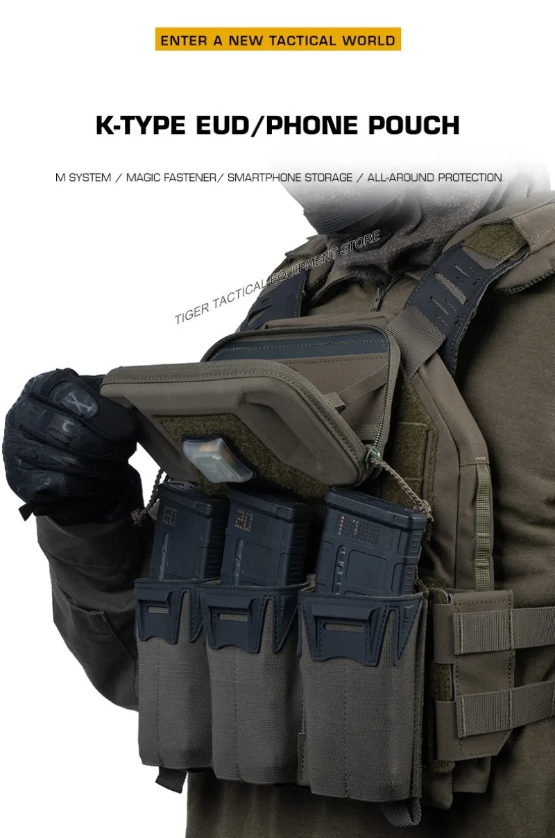 Taktische Universelle Handytasche K-Typ EUD Handy-Navigationshalterung Outdoor-Smartphone-Halter Schutzhülle Jagdwesten-Ausrüstung – Detail 1