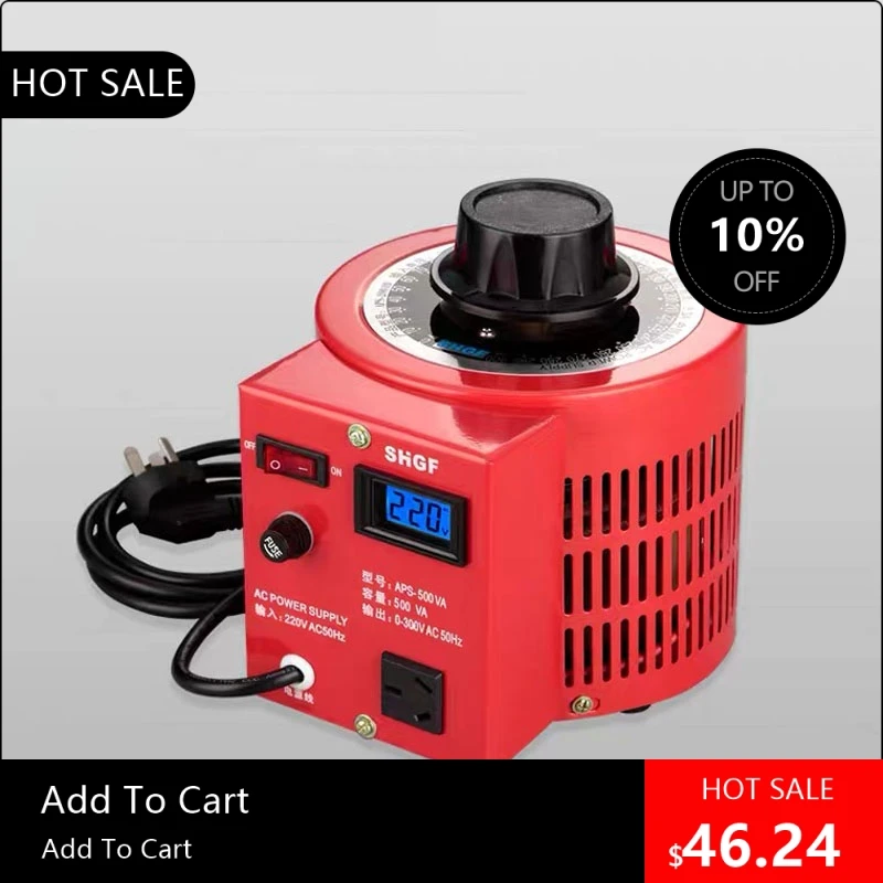 

818003 Полезный однофазный переменный трансформатор, регулятор 1000 ВА/2000 ВА, выход напряжения 0-300 для электрического управления