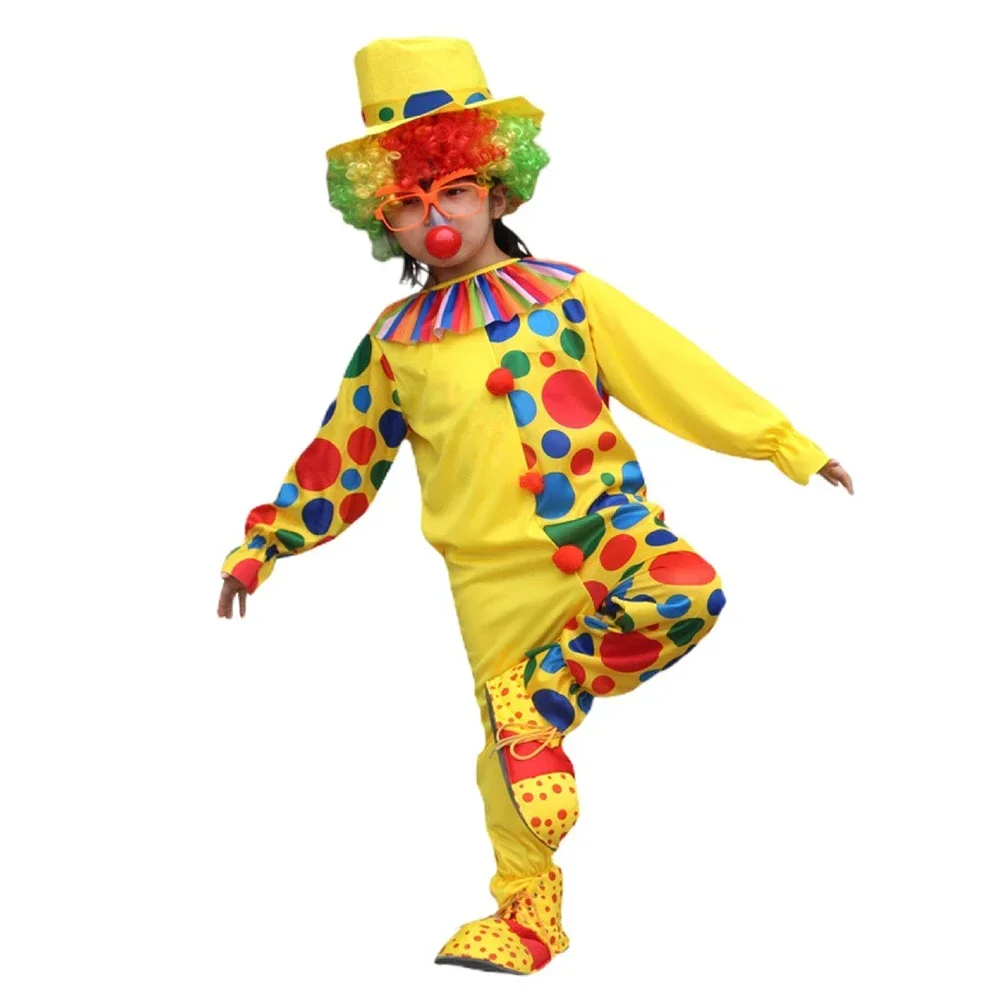 بدلة مهرج السيرك التنكرية للأطفال ، بدلة هالوين ، أداء الطفل ، Kleding ، الأداء