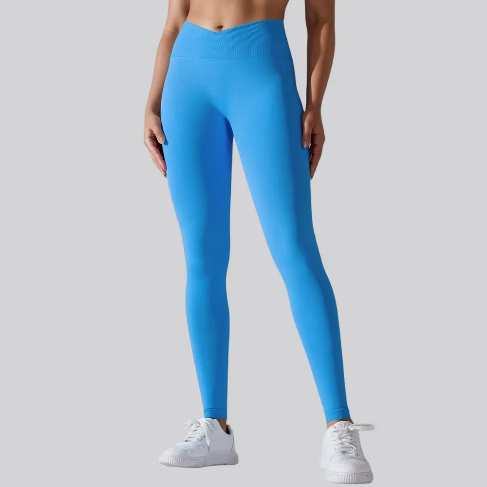 

Women's Gym Push Up Yoga Pants Seamless Sports Clothes Solid Color Elastic High Waist Buttock Lifting Running Fitness Leggings