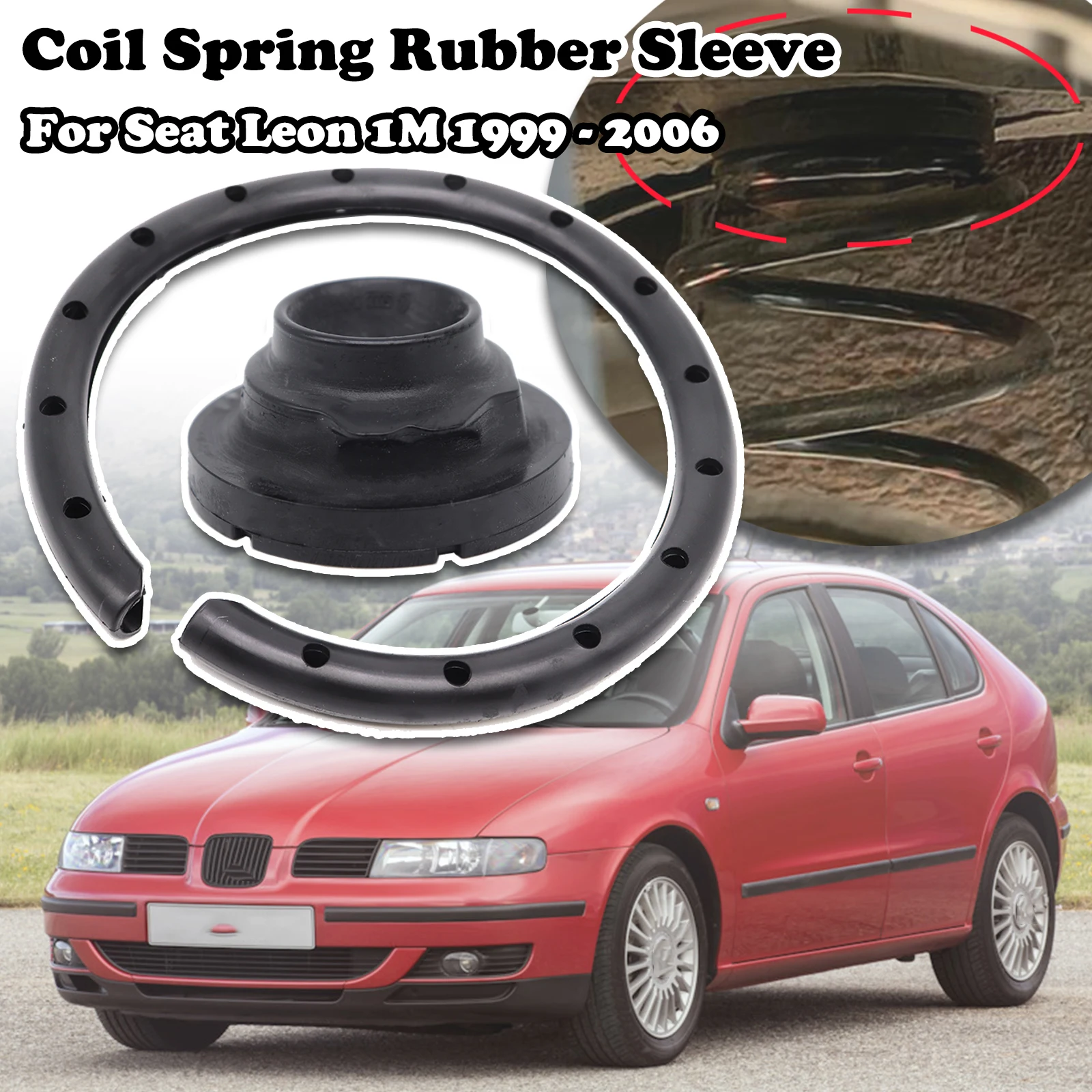 

Rear Axle Coil Spring Isolator Mount Plate Shock Absorber Sleeve Top strut mount buffer 1J0512149B For Seat Leon 1M 1999 - 2006