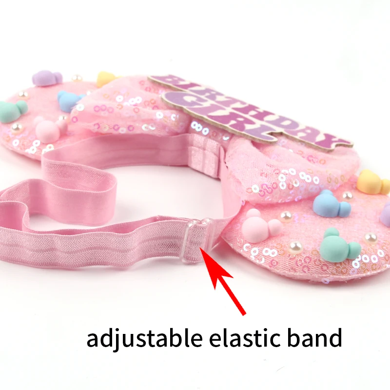 2024 Disney Mickey Ear Elastic Headbands Newborn Fashion Sequins 5\