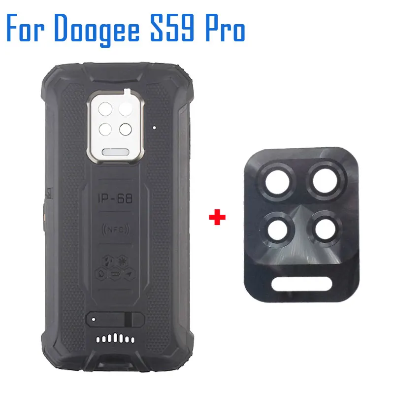 New Original Doogee S59 Pro Battery Cover Protective Battery Case Back Cover+Lens+Fingerprint+Mic Accessories For Doogee S59 Pro