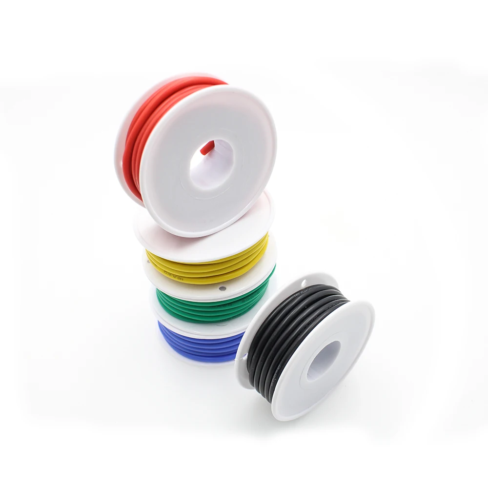 5-color silicone wire tin plated copper wire DIY flexible connection kit 16/17/18/20/22/24/26/28/30AW
