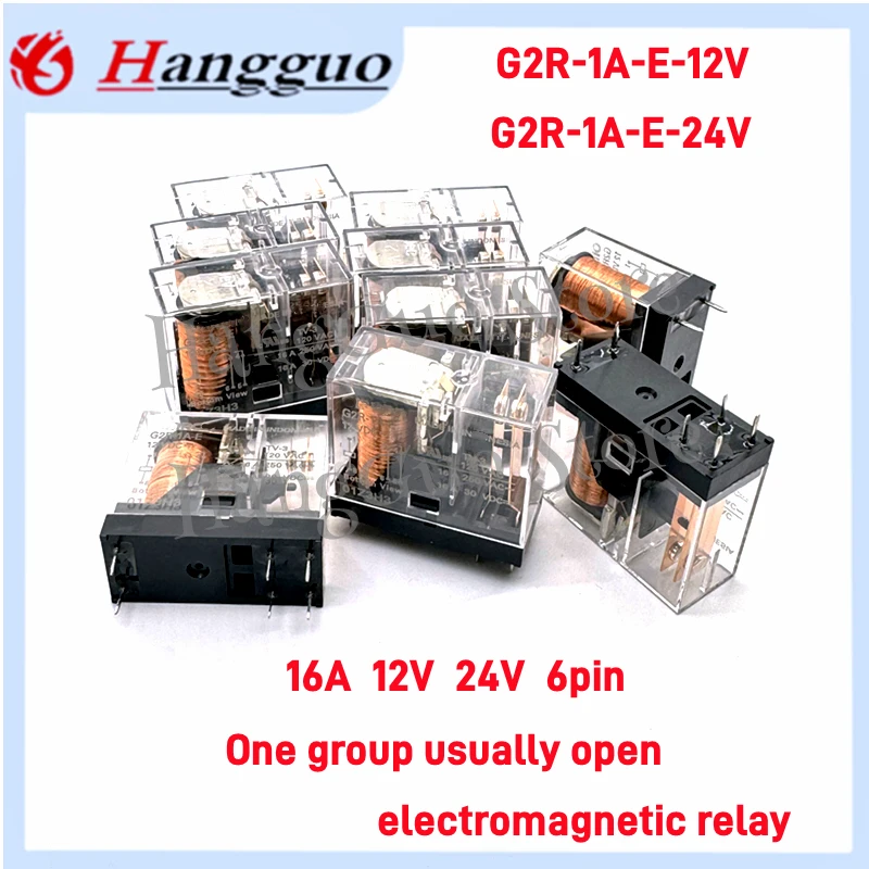 1-5PCS/Lot Original G2R-1A-E-12VDC G2R-1A-E-24VDC DC12V 24V 16A 6pin power Relay