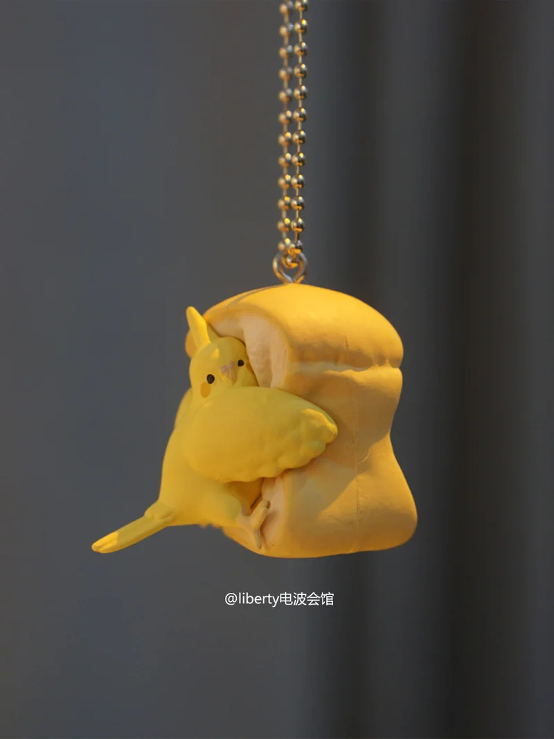 Qualia capsule speelgoed Mugyuttori Mascotte Ball Chain schattige kleine vogels Papegaai veilparkiet valkparkiet knuffelen broodfiguren