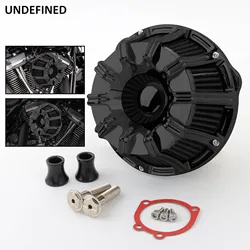 Motorcycle CNC Air Cleaner Intake Filter Black For Harley Sportster XL 883 Softail Fat Boy Dyna Touring Street Road Glide FLHR