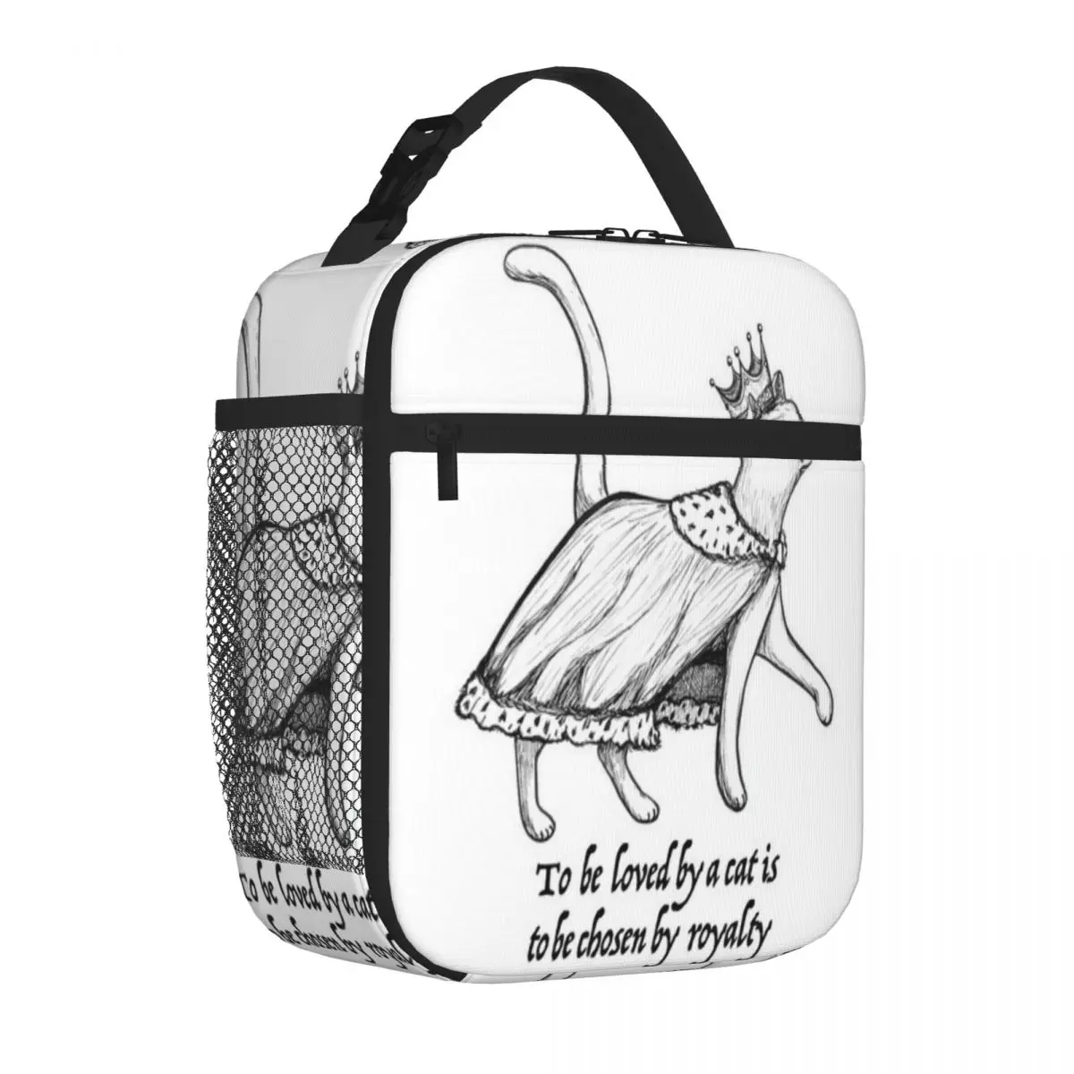 Hot Sale To Be Loved By A Cat Is To Be Chosen By Royalty Insulated Inner Bento Bag Urban Commute Leakproof Lunch Bag