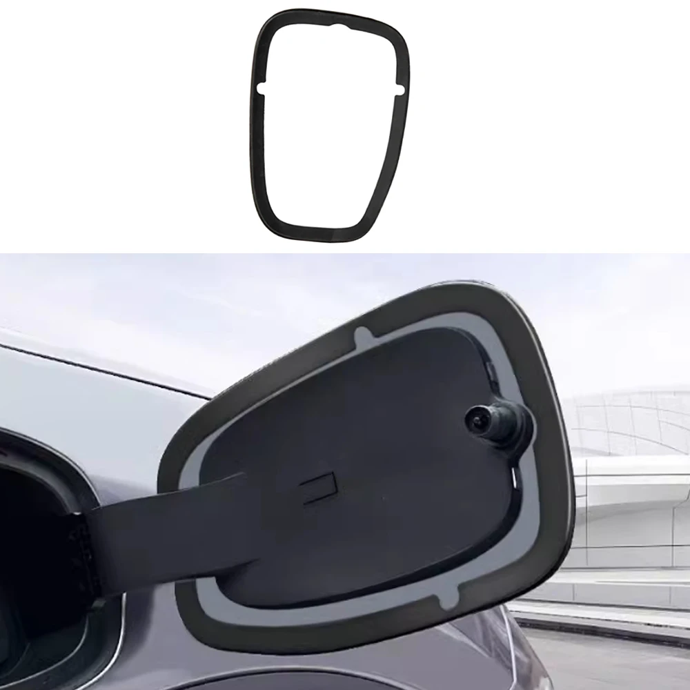 For BYD Atto 3 Yuan Plus 2022-2023 Car Charging Port Silica Gel Sealing Ring Dust Cover Charging Port Protective Ring